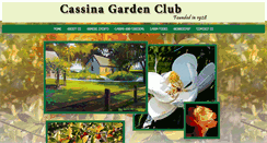 Desktop Screenshot of cassinagardenclub.org